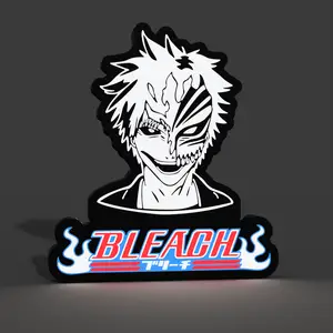 Ichigo Fractured Hollow Mask Bleach Lightbox LED Lamp