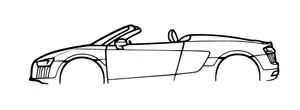 Audi r8 Cabriolet Silhouette