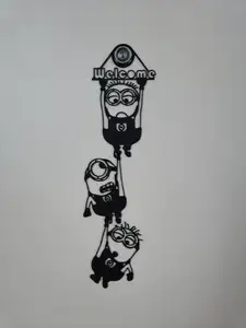 Minions mit Welcome Schriftzug / Minions with Welcome lettering