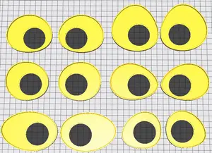 Fursuit eye inserts