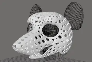 Fursuit- or puppet-head base - version 48 - rat