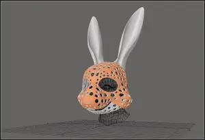 Fursuit- or puppet-head base - version 52 - bunny