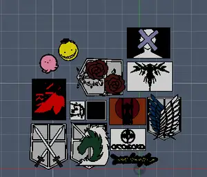 charms i made for construction (Hackclub) (reupload with Stl resized files)