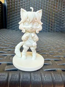 Chibi Cat Girl Miniature – 3D Printable (65mm)