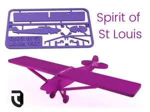Spirit of St Louis kit card - Famous Planes