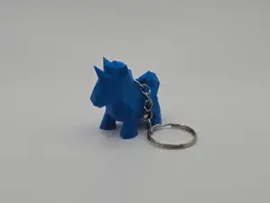 Cute Unicorn Lowpoly Keychain (Remix)