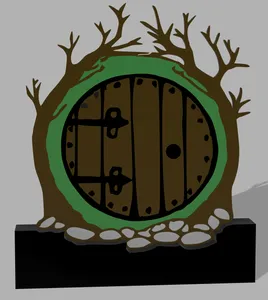 Hobbit door stand