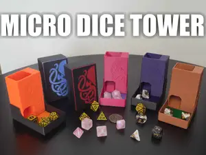 Micro Dice Tower (Blank, DnD, CoC)