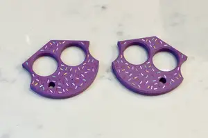 Dessert Warrior - Two Finger Brass Knuckles