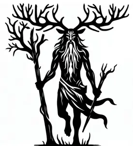 Lešij (Leshy) - Slavic forest demon, guardian of the forest 2 (two colours)