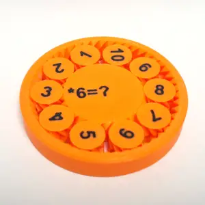 Planetary gear system for practicing math