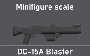 LEGO Minifigure scale StarWars DC-15A blaster rifle