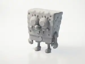 Chibi SpongeBob Figurine Cute Character 3D Printable