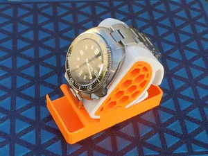 Gridfinity Watch Stand v3.0 for Larger Watches (Third Remix)