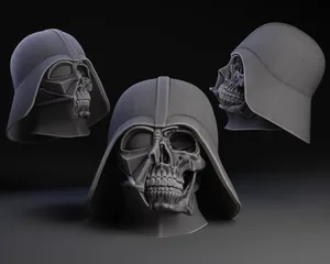 Darth Vader Skull / With Updated hole fix