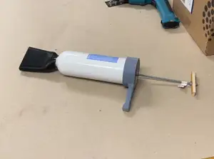 WIP Nozzles for masonry mortar injector / gun / extruder built from kitchen fire extinguisher