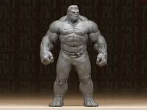 #129 Incredible Hulk Massive Muscular Superhero Statue