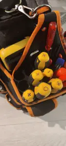 organizer for screwdrivers/round stuff in toolbag 80x80mm - 9 slots