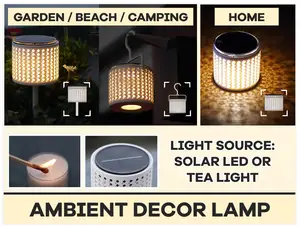 Design Lamp: Solar Lamp, Tea Light Lamp