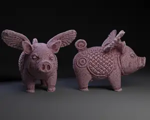 Decorative Pig with Wings
