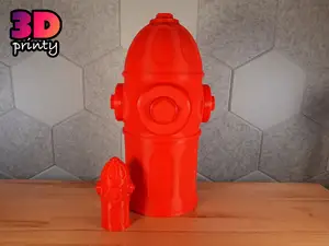 Giant Screw Top Fire Hydrant Container