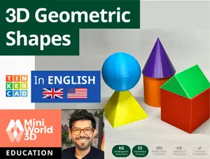 3D Geometric Shapes - Lesson (KG-G1, English)
