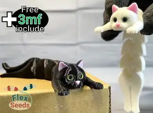 Flexi Holding Cat (Print-in-place)