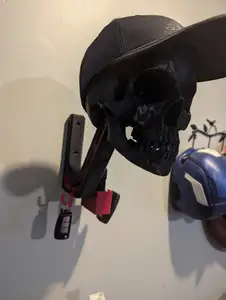 Key and wallet holder for Skull Helmet Holder