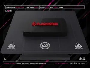 FlashForge AD5M Screen Cover (with Logo + USB Support)