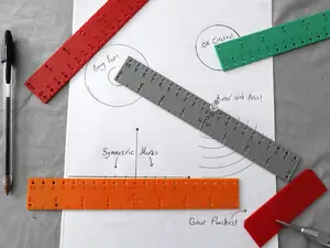 3in1 Punch-Locator + Compass + Ruler