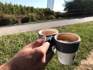 Twin coffee holder