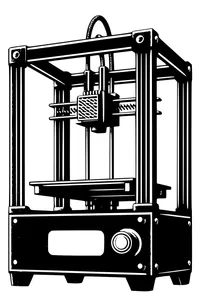 Keychains: Set of seven 3D printers (three colours)