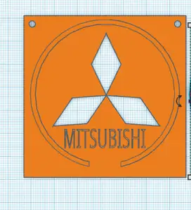 mitsubishi keychain wall holder