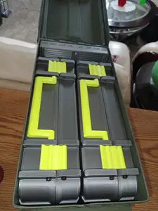 Modular ammo box for use with a 50 cal ammo can