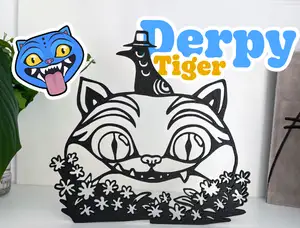 Derpy Tiger Wall Decor KPOP DEMON HUNTERS