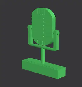 Vintage Microphone Trophy