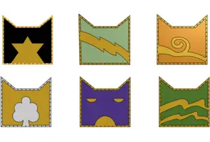 Warrior Cats - 6 CLAN patches, 2-3 color NO AMS
