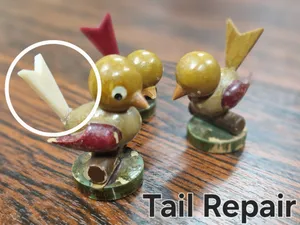 Ugly Bird Sculpture Tail Repair