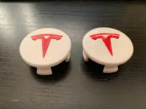 Tesla Wheel Cap With Insert and Customizable Plate