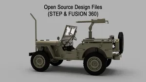 Tessier.Work Willys MB Radio Controlled Open Source Design Files (STEP & FUSION 360)