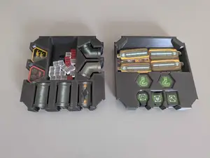 Space Rig and Biomes Expansions Organizers - Deep Rock Galactic The Board Game