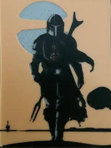 The Mandalorian silhouette