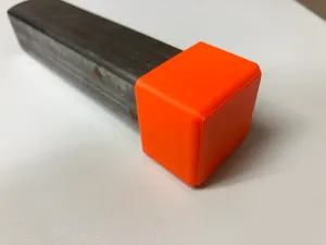 square tubing cap 1x1 in