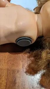 Vintage doll arm joint
