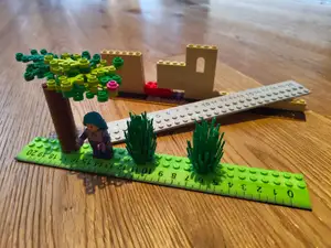 Lego brick ruler 20 cm