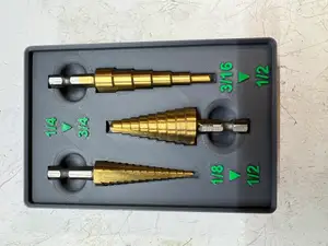 Gridfinity Harbor Freight step drill holder with magnets