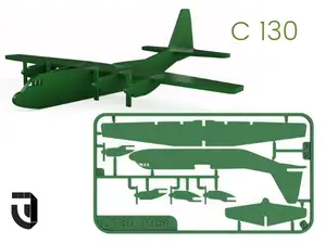 C130 kit card - Famous Planes