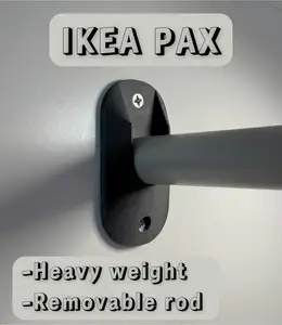 25 mm rod/bar holder/bracket for closet/wardrobe etc.
