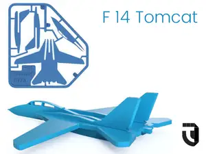 F14 Tomcat kit card - Famous Planes
