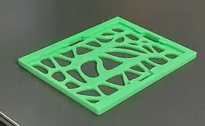Supportless ID Card Holder for Lanyards - Coral Pattern